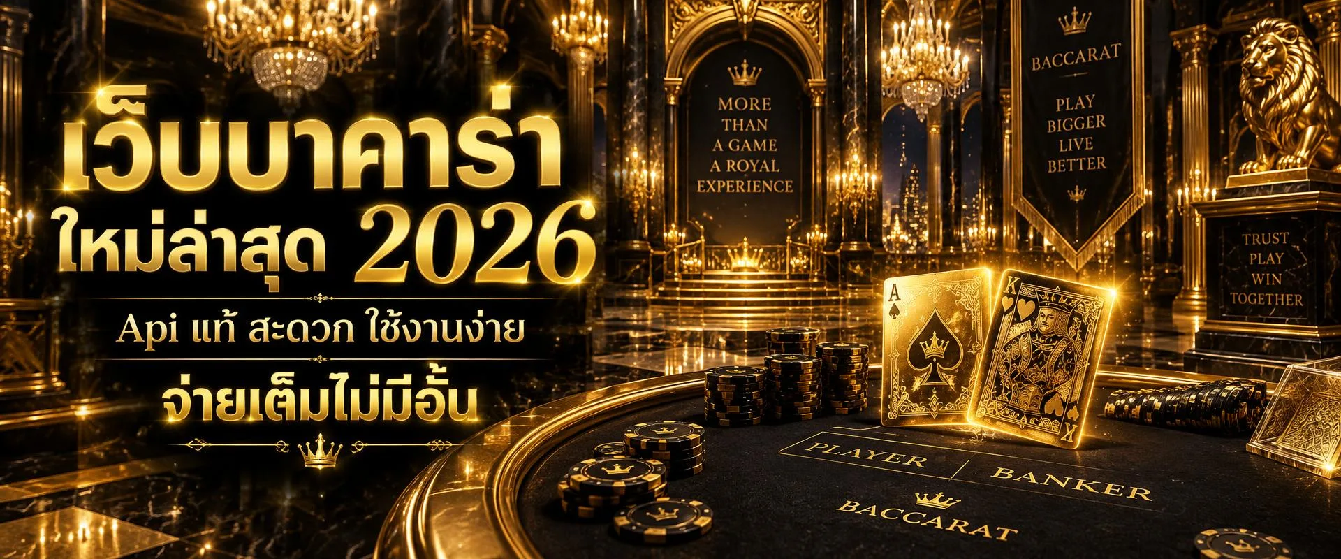 บาคาร่าพาเพลิน เว็บบาคาร่า ใหม่ล่าสุด 2026 Api แท้ สะดวก ใช้งานง่าย จ่ายเต็มไม่มีอั้น